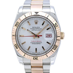 ROLEX Datejust Turn-O-Graph 116261 Oyster Bracelet Men's Watch SSx18KPG 40469 — Very Good