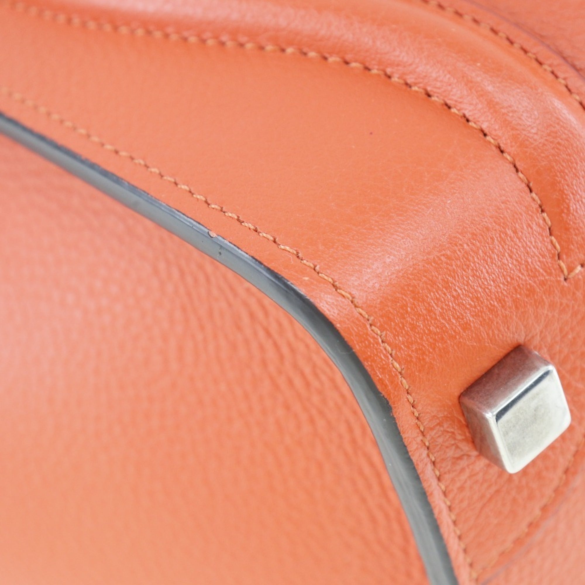 Celine Luggage Micro Shopper 167793DRU.27 Leather Vermilion Ladies Handbag