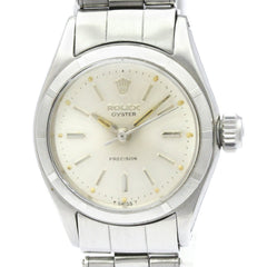 ROLEX Oyster Precision 6411 Steel Hand-winding Ladies Watch Vintage — Good