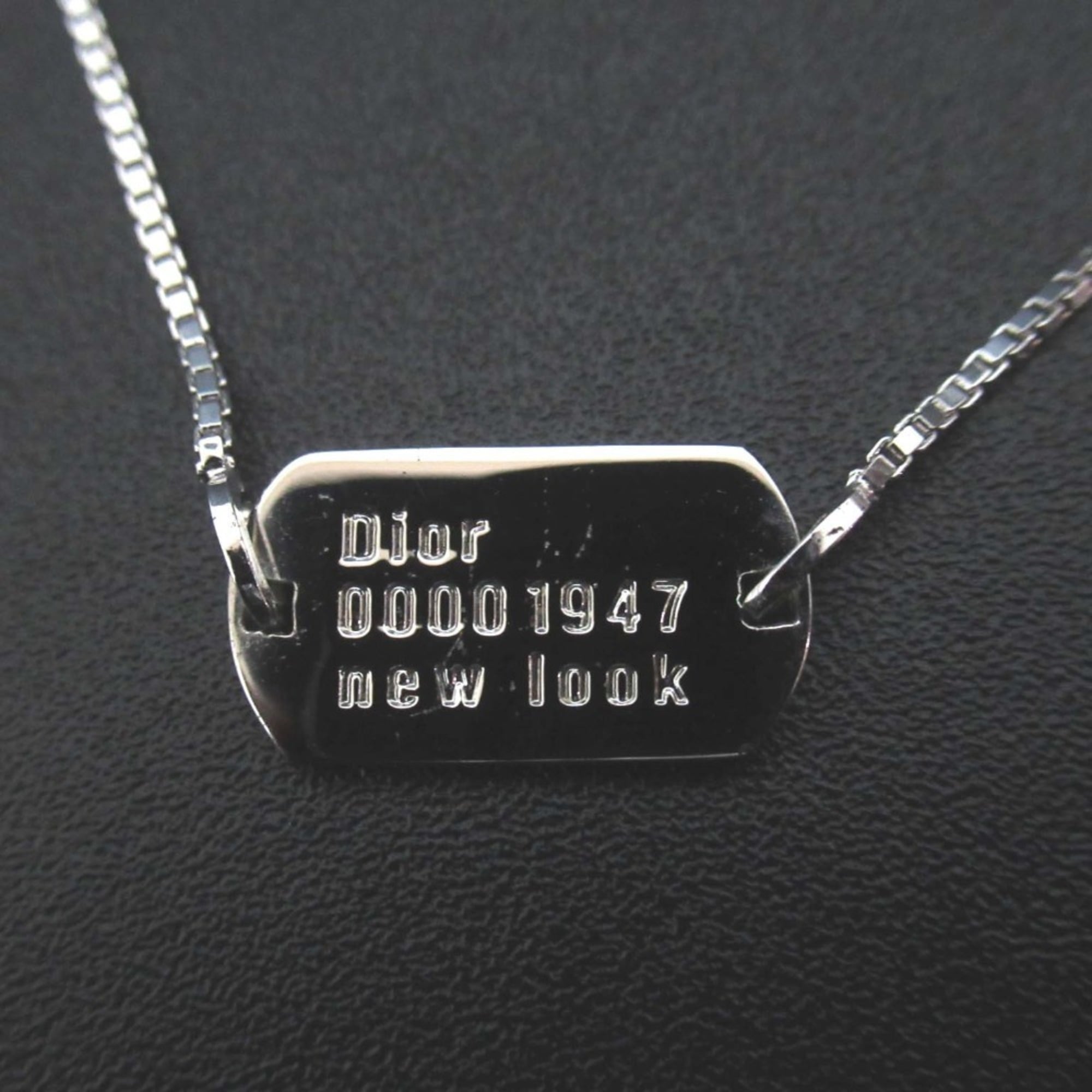 Vintage Christian Dior Dog Tag Bracelet in Silver for Men and Women