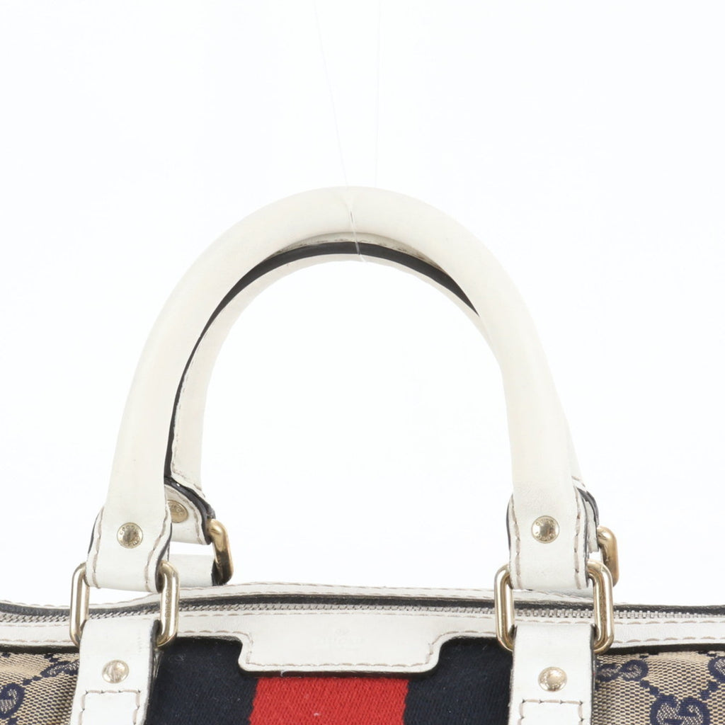 Gucci GG Canvas Sherry Line 247205 Leather Shoulder Bag/Handbag for Women