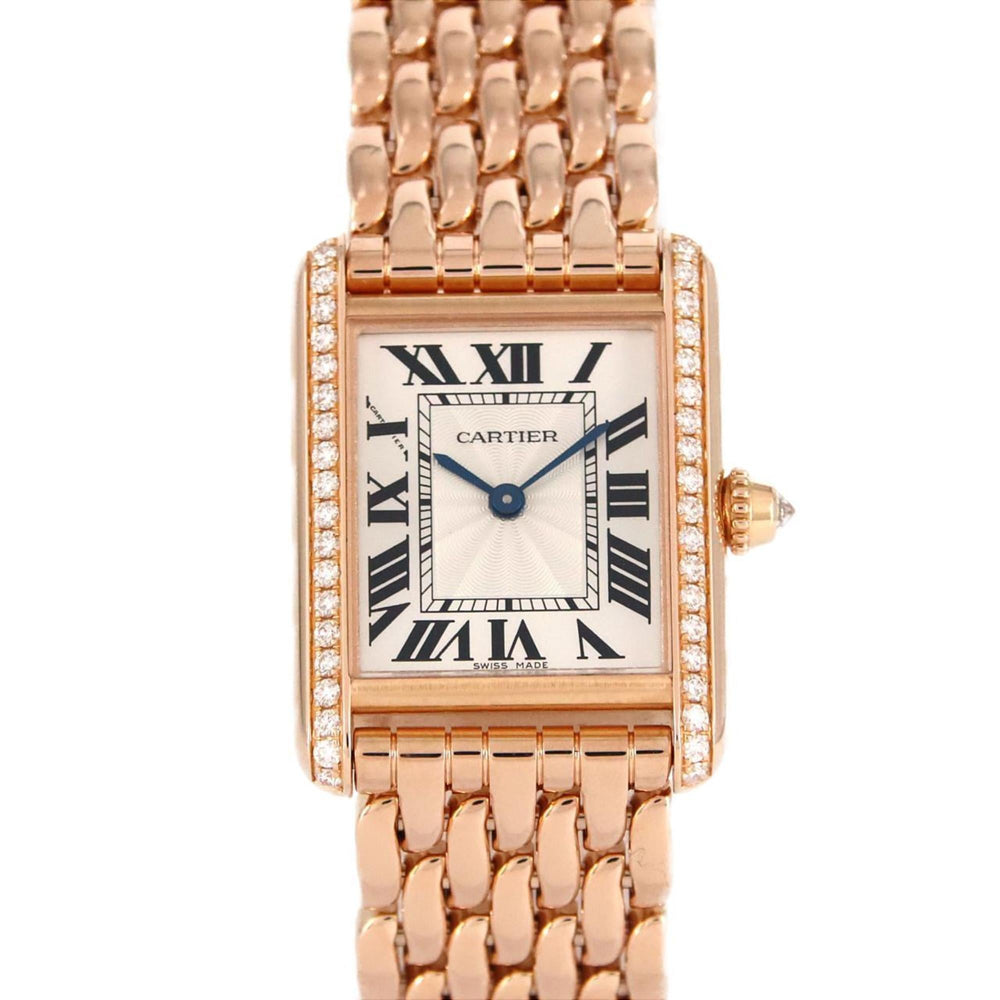 Cartier Tank Louis SM PG D WJTA0020 PG/RG Wristwatch, manual winding — Very Good