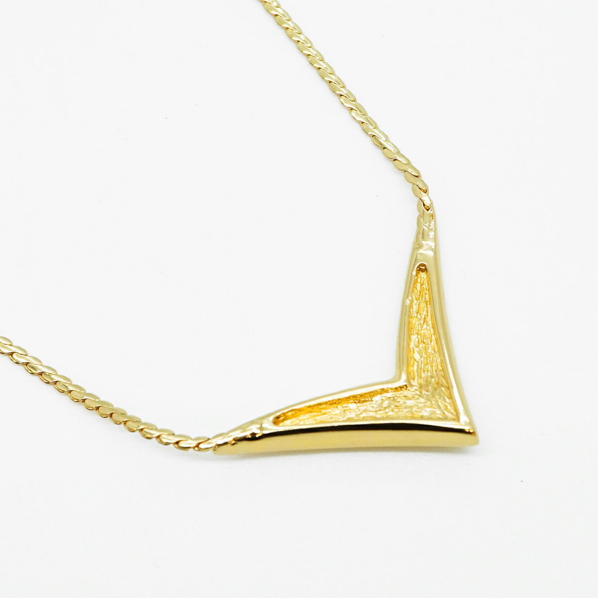 Christian Dior necklace with GP plating and rhinestones, gold, for women