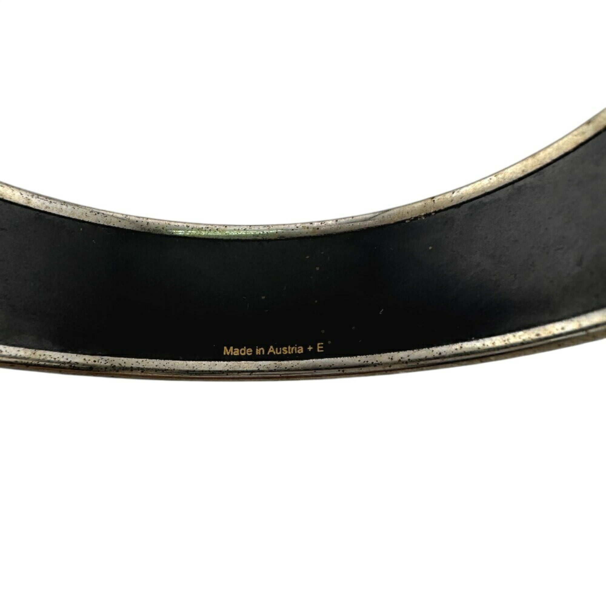 HERMES GM Enamel Cloisonne Bracelet/Bangle Bracelet Green Women's