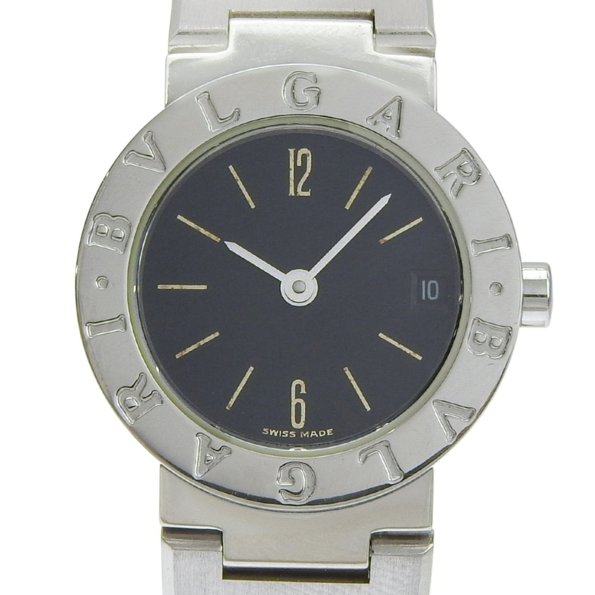 Bvlgari BVLGARI Watch BB23SS Stainless Steel Quartz Analog Black Dial Women's — Good