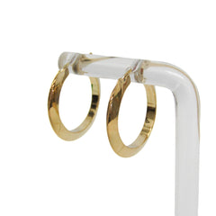 Bottega Veneta Essential Silver Hoop Earrings Gold — Like New