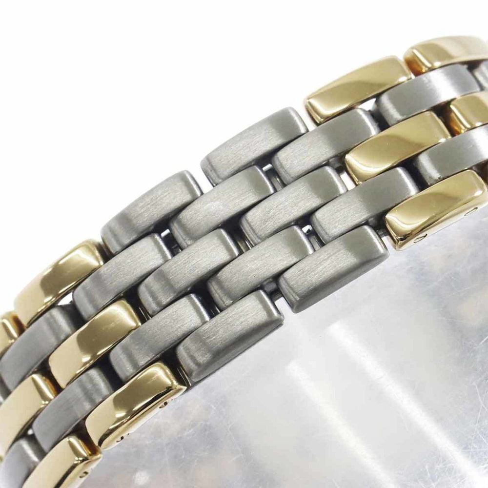 Cartier Panthère MM 3-Row Date Two-Tone Watch 83083244 Boys' Ivory YG Yellow Gold Quartz — Like New
