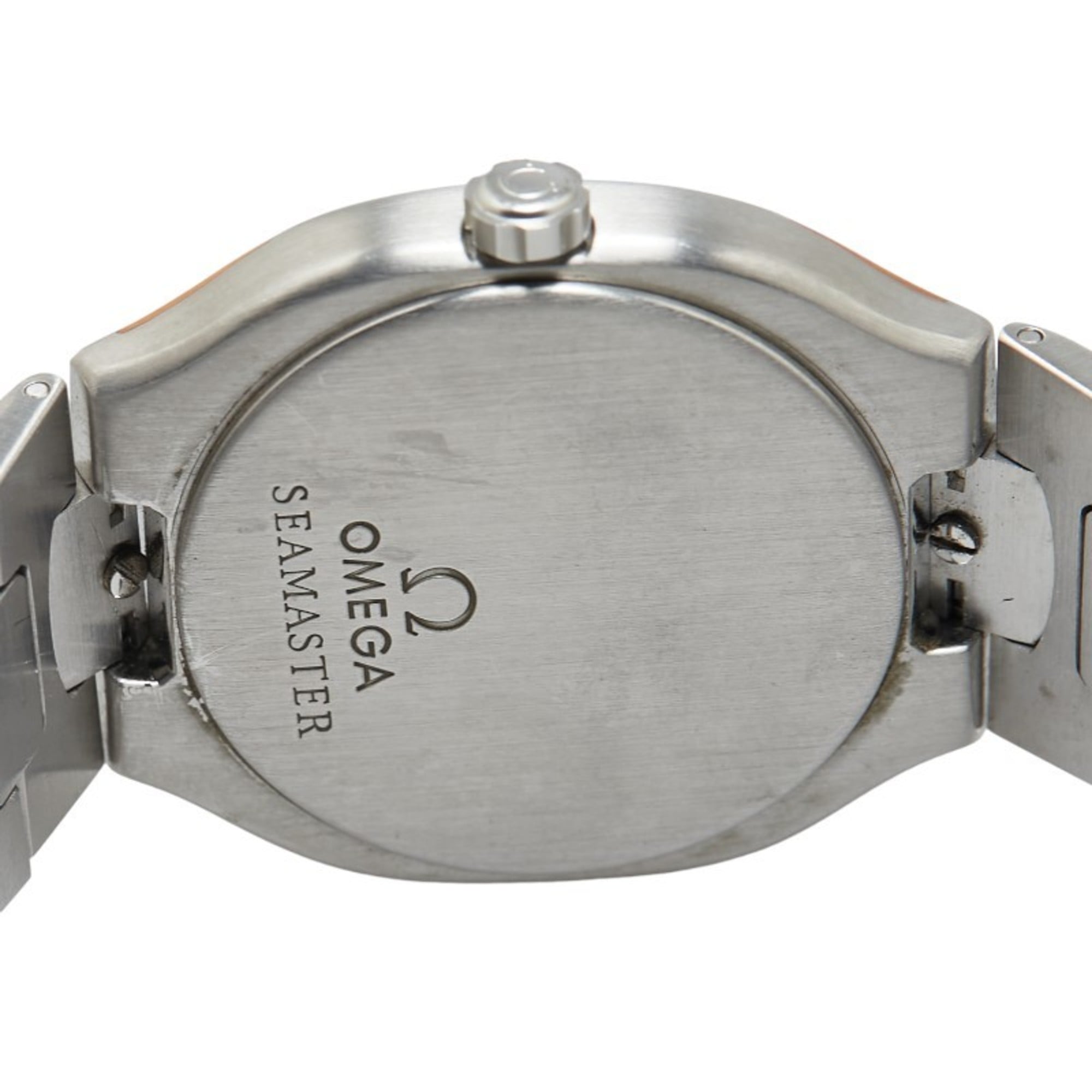 OMEGA Seamaster Polaris Watch Quartz Grey Dial Stainless Steel Men's — Good