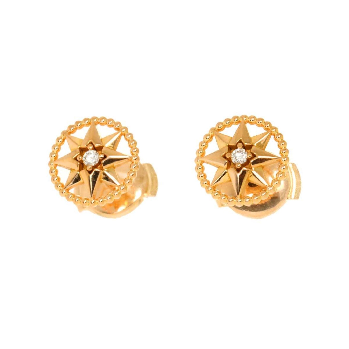 Christian Dior Dior Rose des Vents Diamond Earrings in 18K PG Pink Gold (750)
