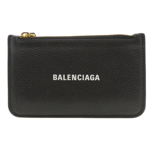 Balenciaga 594214 Motif Wallet/Coin Case Calf Leather Women's