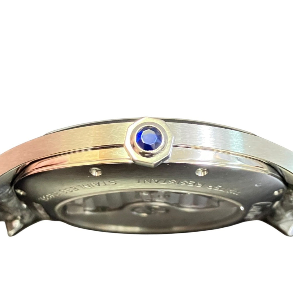 Cartier Drive de LM wristwatch, total weight 74.8g, stainless steel, rubber strap, automatic movement, silver dial, WSNM0004 — Good