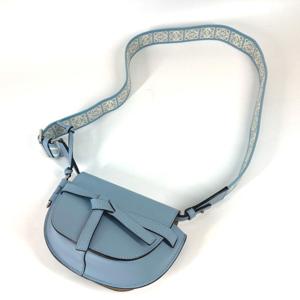 Loewe A650N46X13 Crossbody Pochette bag Shoulder Bag onyx blue blue — Like New