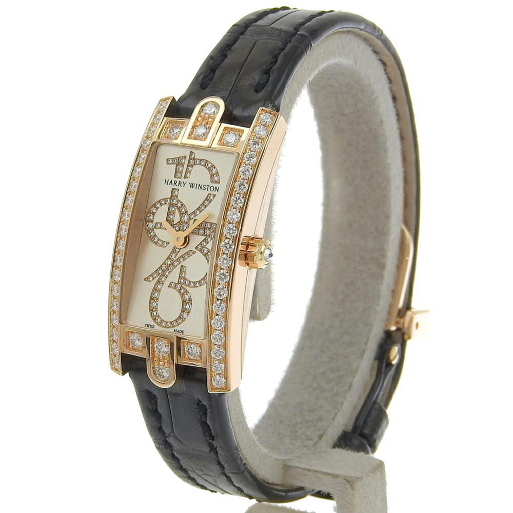 Harry Winston HARRY WINSTON Avenue C AVCQHM16 Silver Dial Dial/Bezel Diamond Quartz — Like New