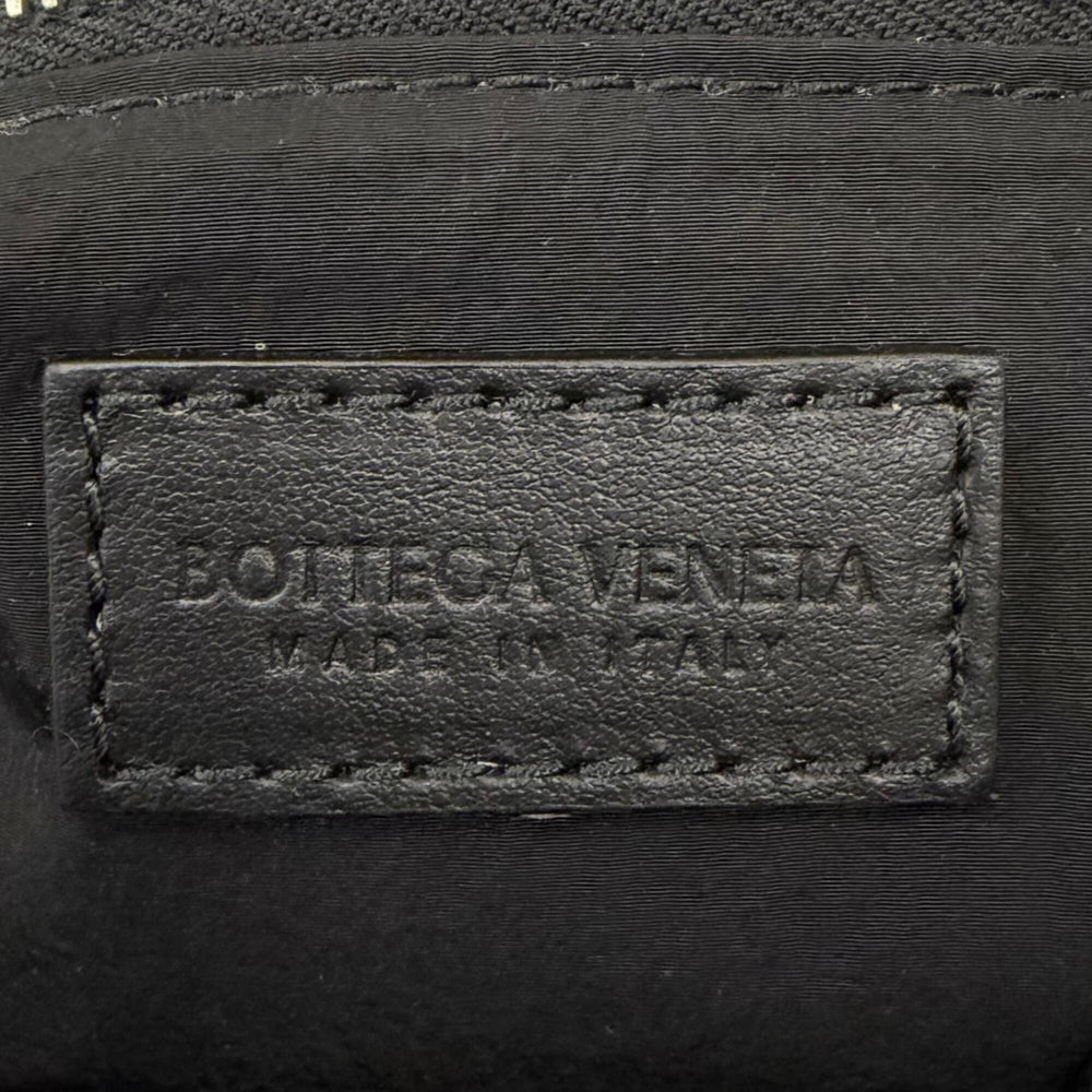 BOTTEGA VENETA 766314 Padded Tech Cassette Intrecciato Handbag, Black, Made in Italy, Men's, with Dust Bag — Like New