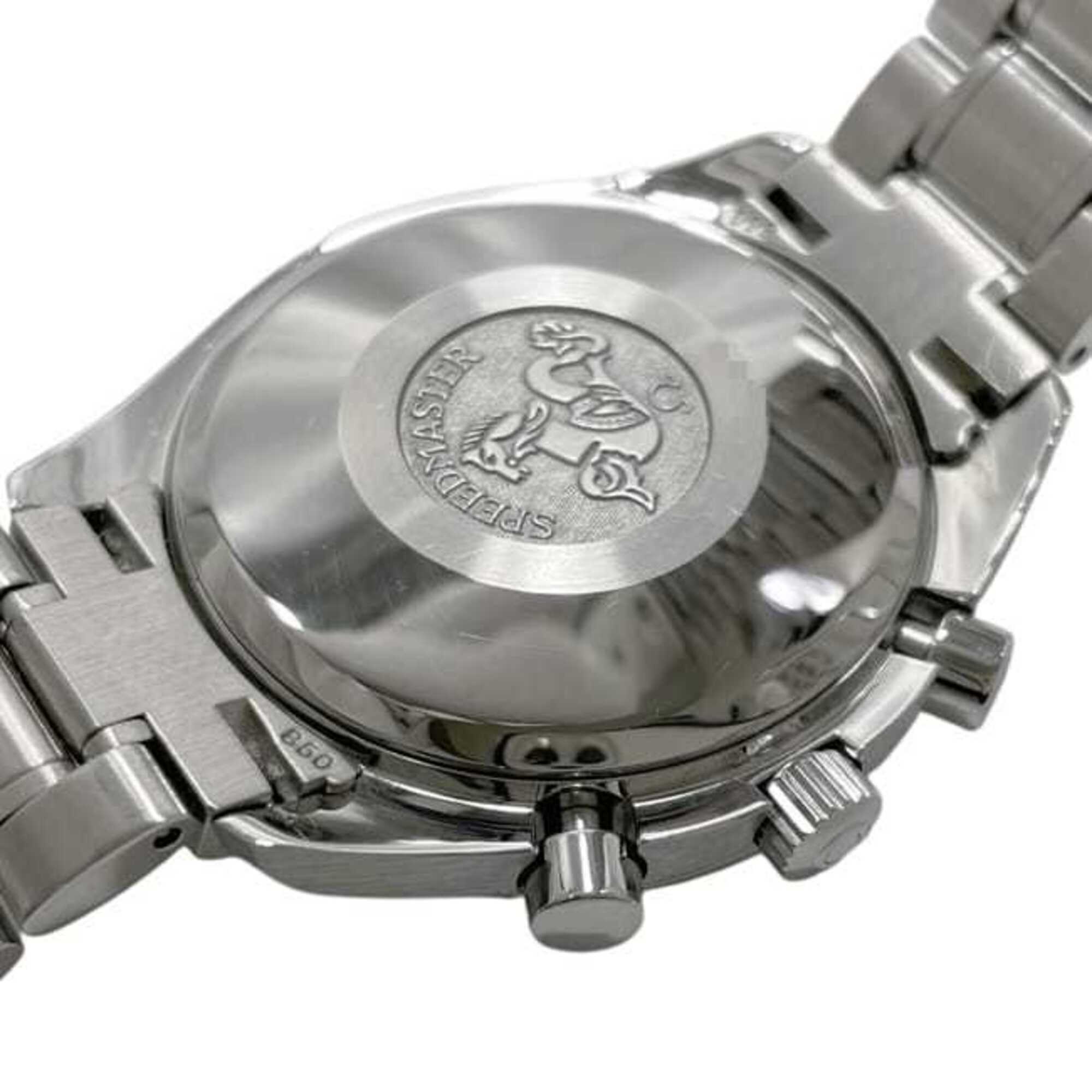 Omega Speedmaster Triple Calendar Watch, Cream White Silver, 3523.30, Chronograph, Automatic Winding, Stainless Steel — Very Good