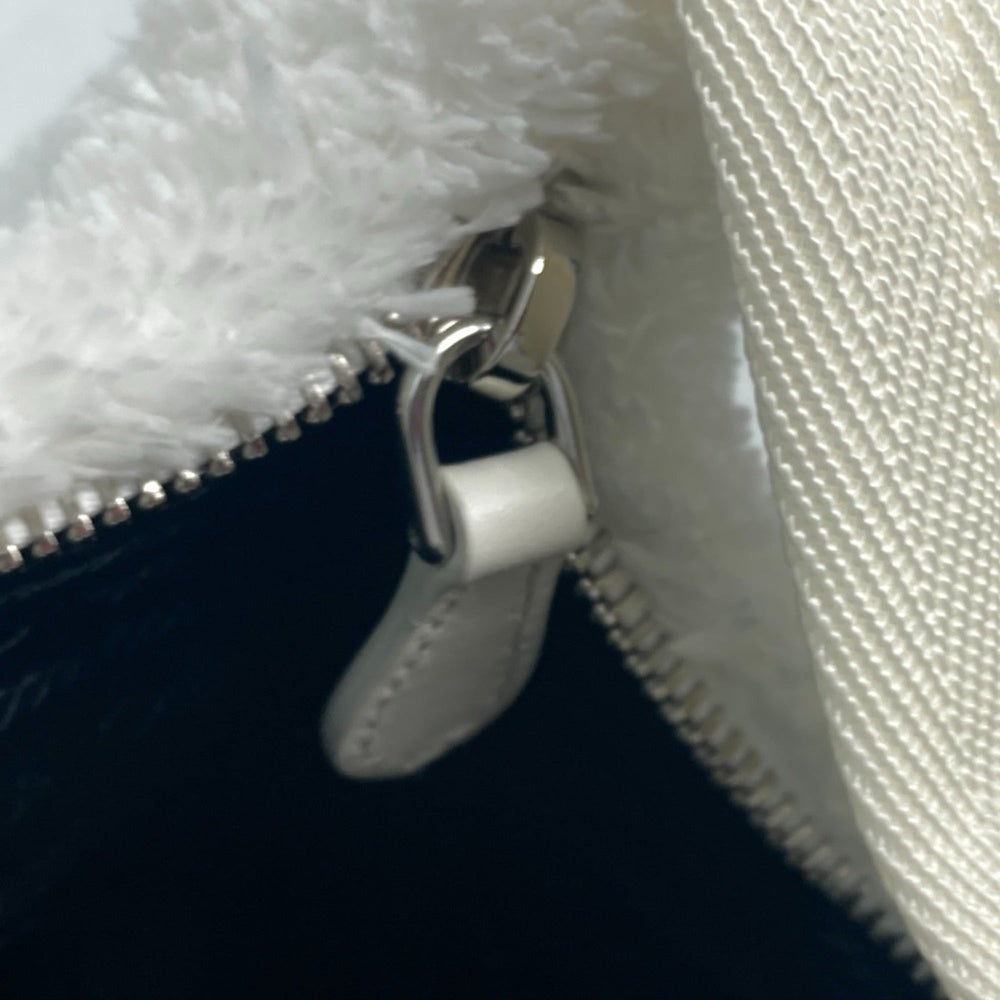 PRADA 1NE515 Terry Re-Edition 2000 SPUGNA Handbag Shoulder Bag Tote Fabric Women's White G-240510-7 — New - Store Return