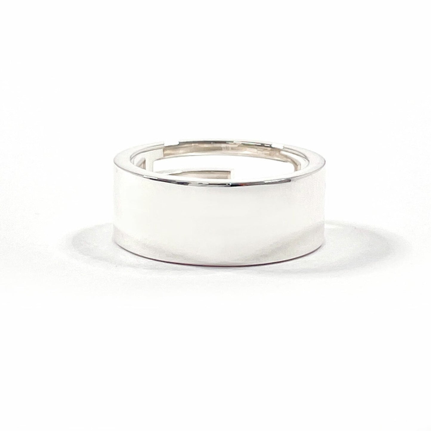 GUCCI Branded Cutout G Ring, 925 Sterling Silver, Size 12, Unisex