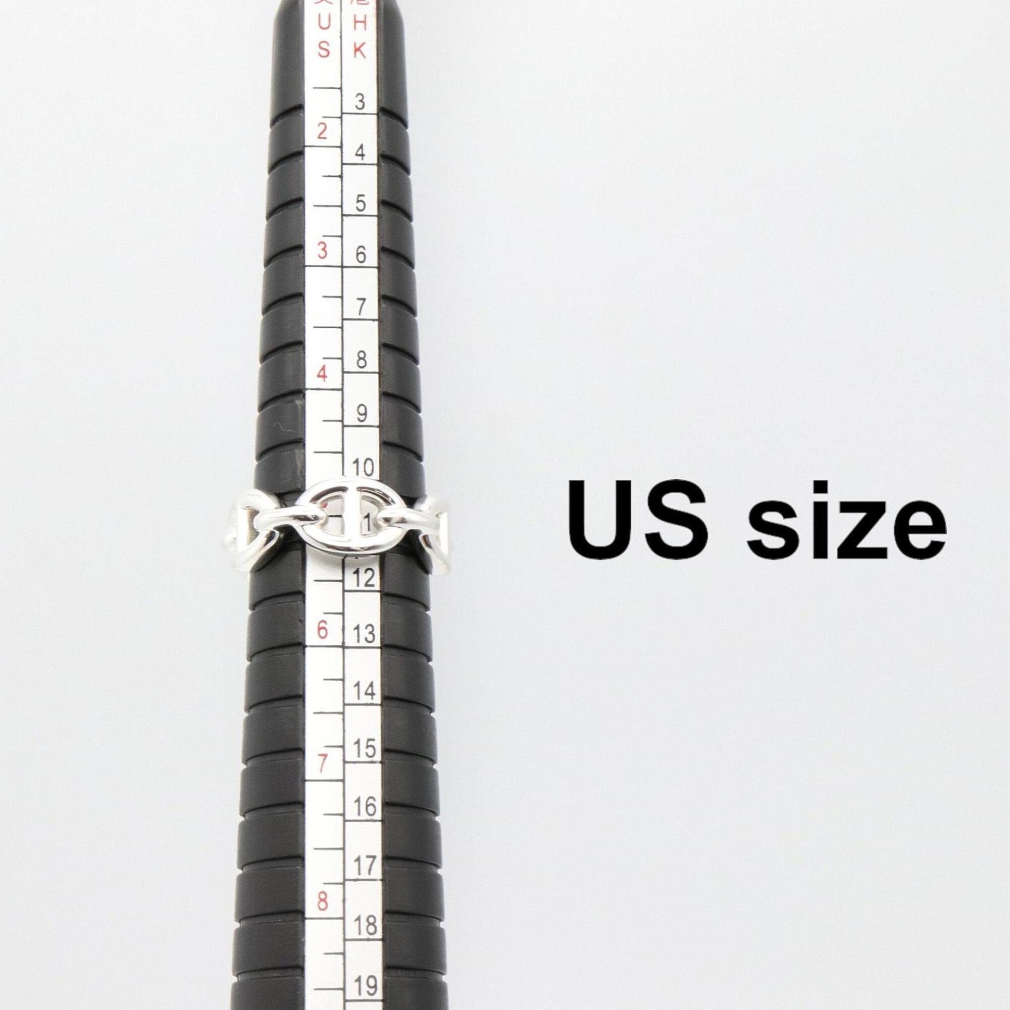 Hermes Chaine d'Ancre Enchainée Ring - Sterling Silver 925 Men's & Women's Tone — Like New