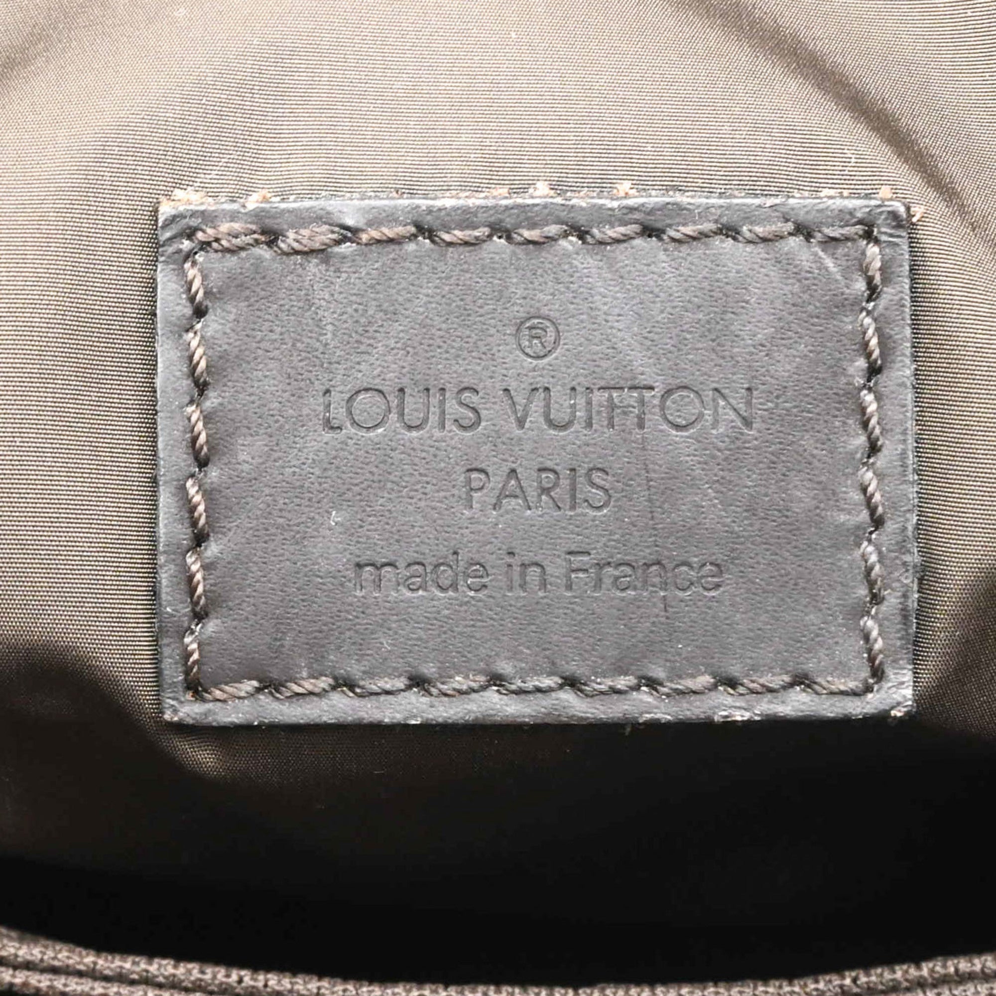 LOUIS VUITTON Damier Geant Citadin MM Shoulder Bag for Men, Black M93042 — Like New