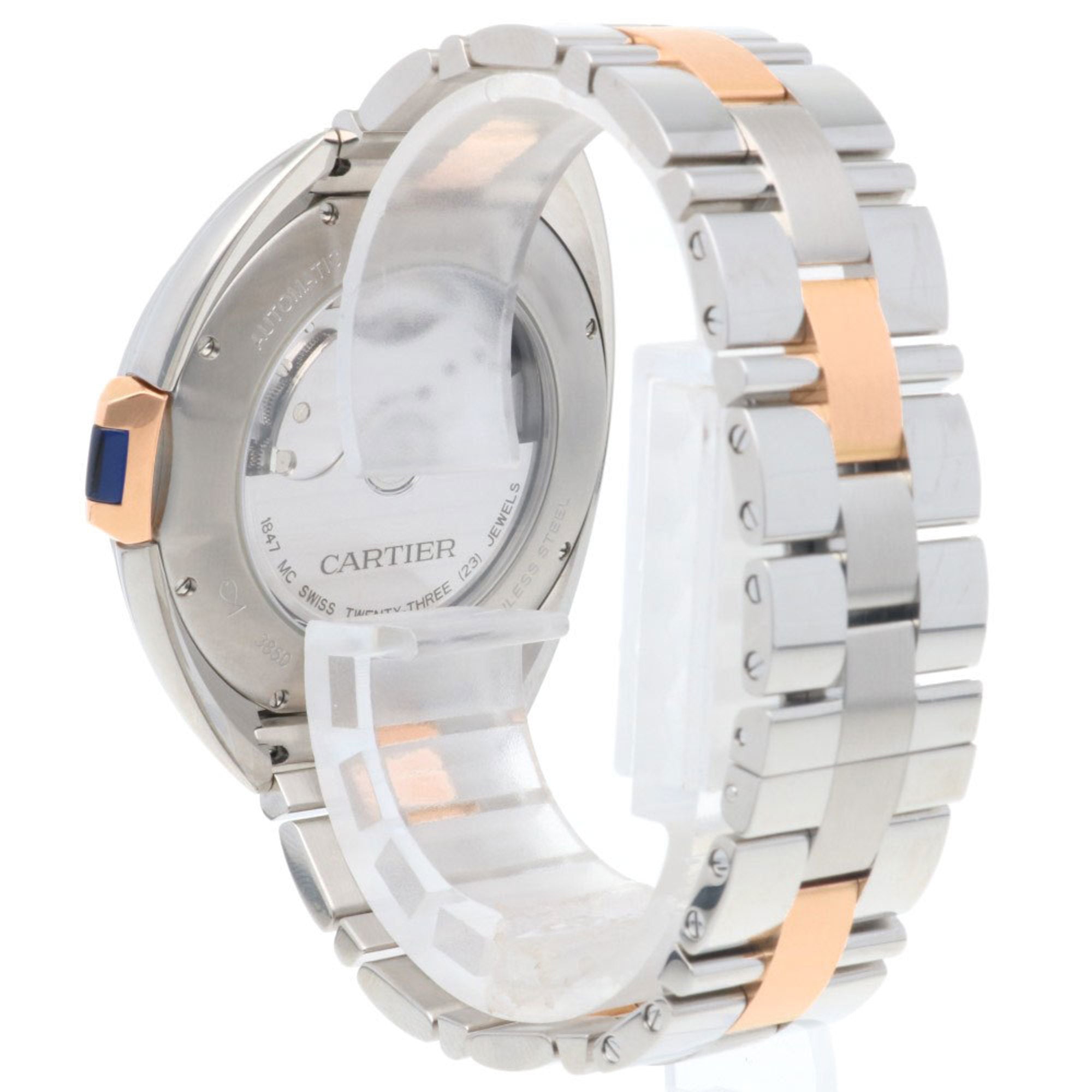 Cartier Clé de Watch Stainless Steel 3850 Automatic Men's CARTIER Overhauled — Very Good