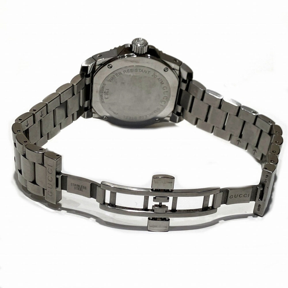 Gucci Dive watch, total weight 154.2g, stainless steel, automatic movement, black dial, 136.3 — Good