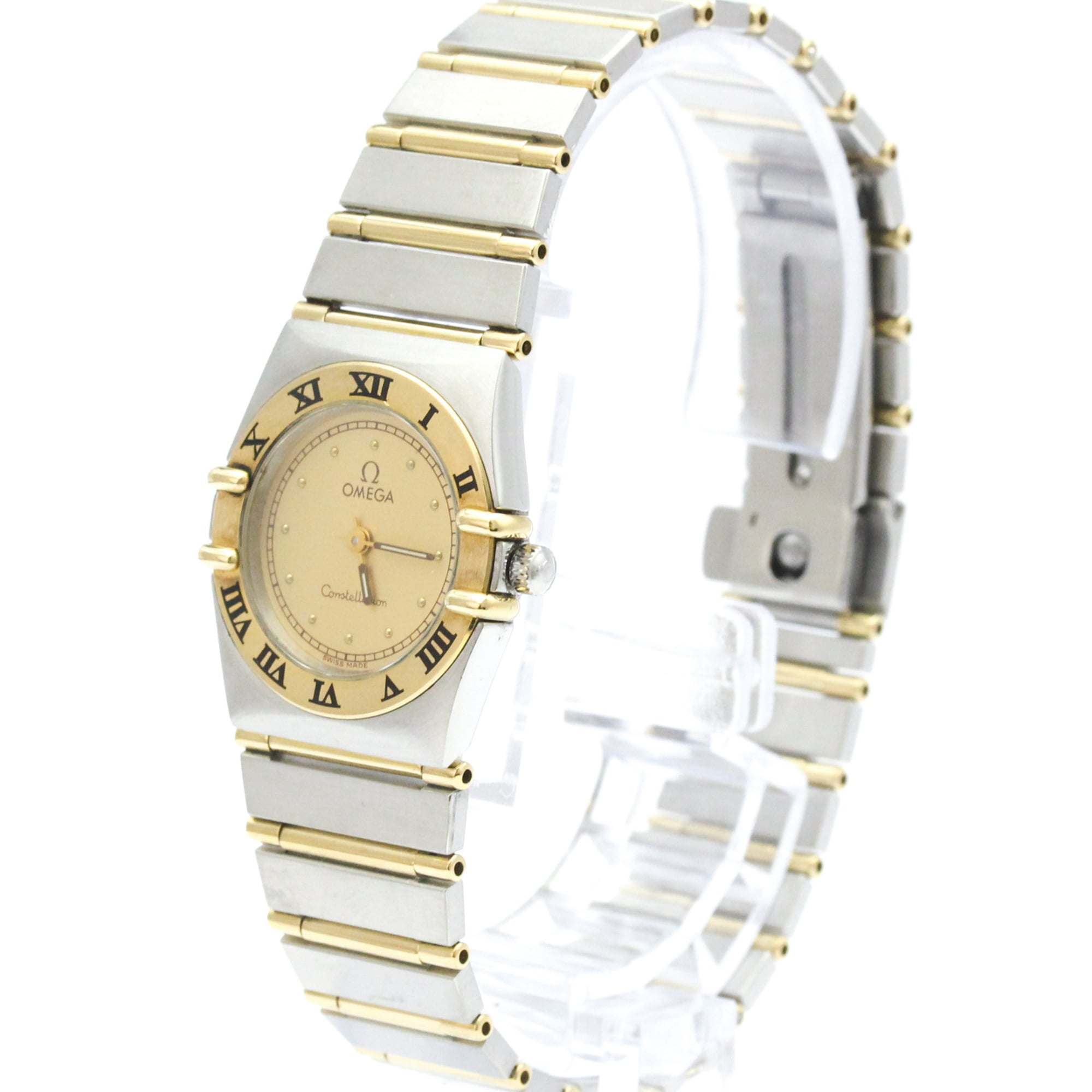 OMEGA Constellation 18K Gold Steel Ladies Watch 795.1080 Polished — Very Good