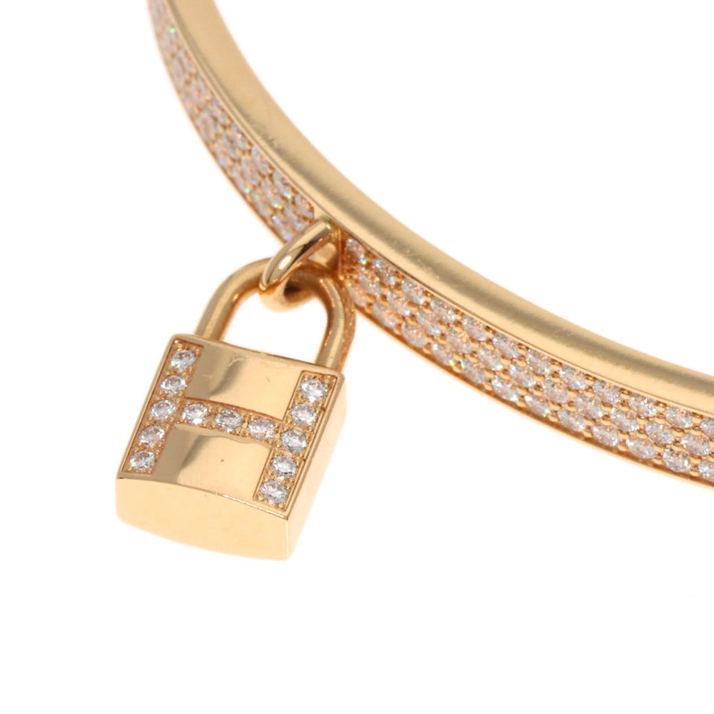 Hermes Hermès Kelly Crochet Pavé Diamond Bracelet in 18K Pink Gold for Women — Like New