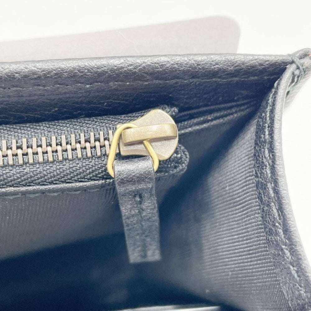 GUCCI GG Marmont Shoulder Bag 499782 Black Leather Women's Crystal Jewel Chain Wallet — Like New