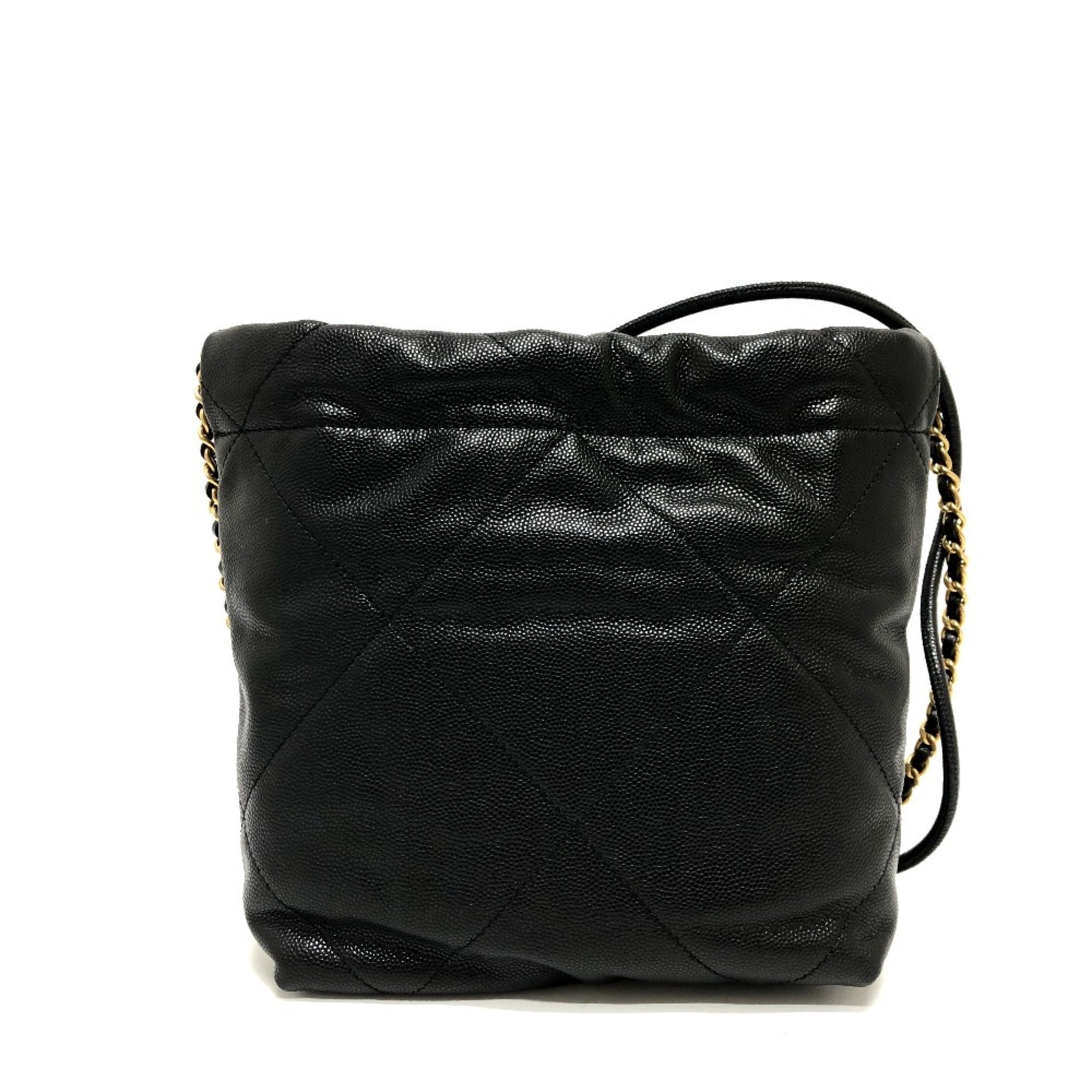 CHANEL AS3980 Matelasse Chanel 22 So Black Bag Shoulder Handbag Caviar Skin Women's — New - Store Return