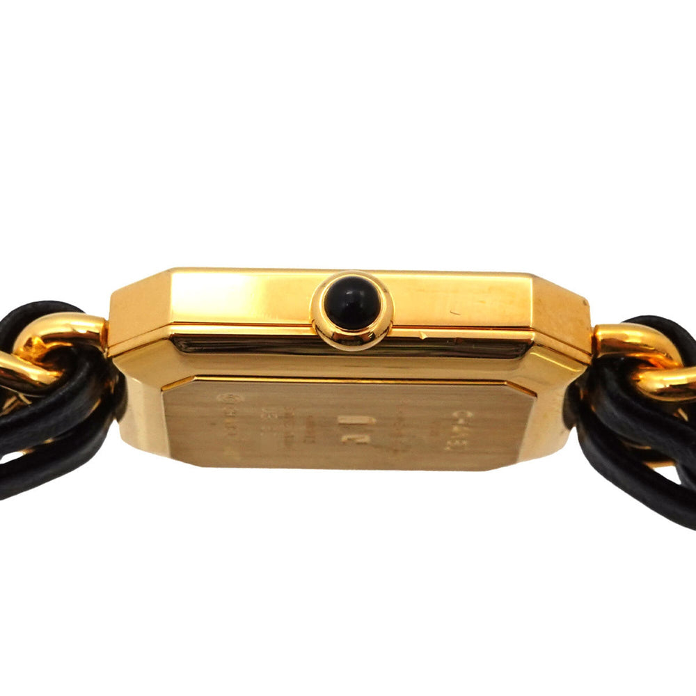 Chanel Premiere Large Size H0001 Women's Watch Black Gold Quartz — Very Good