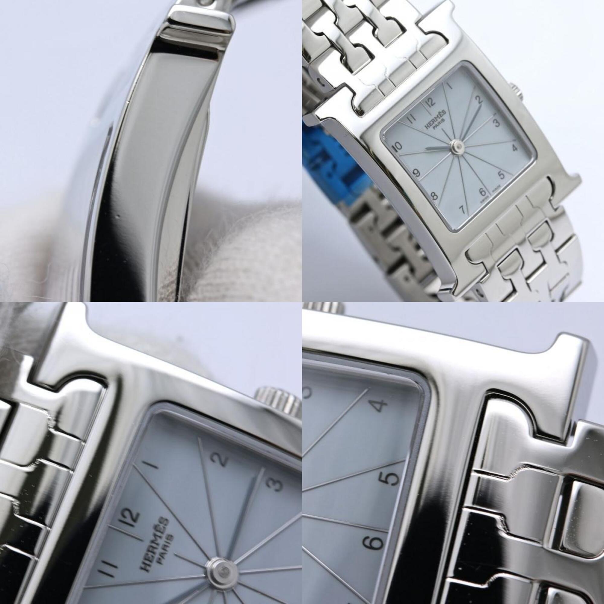 HERMES H-Watch HH1.210.632/4804 Women's Watch Stainless Steel /40407 — Very Good