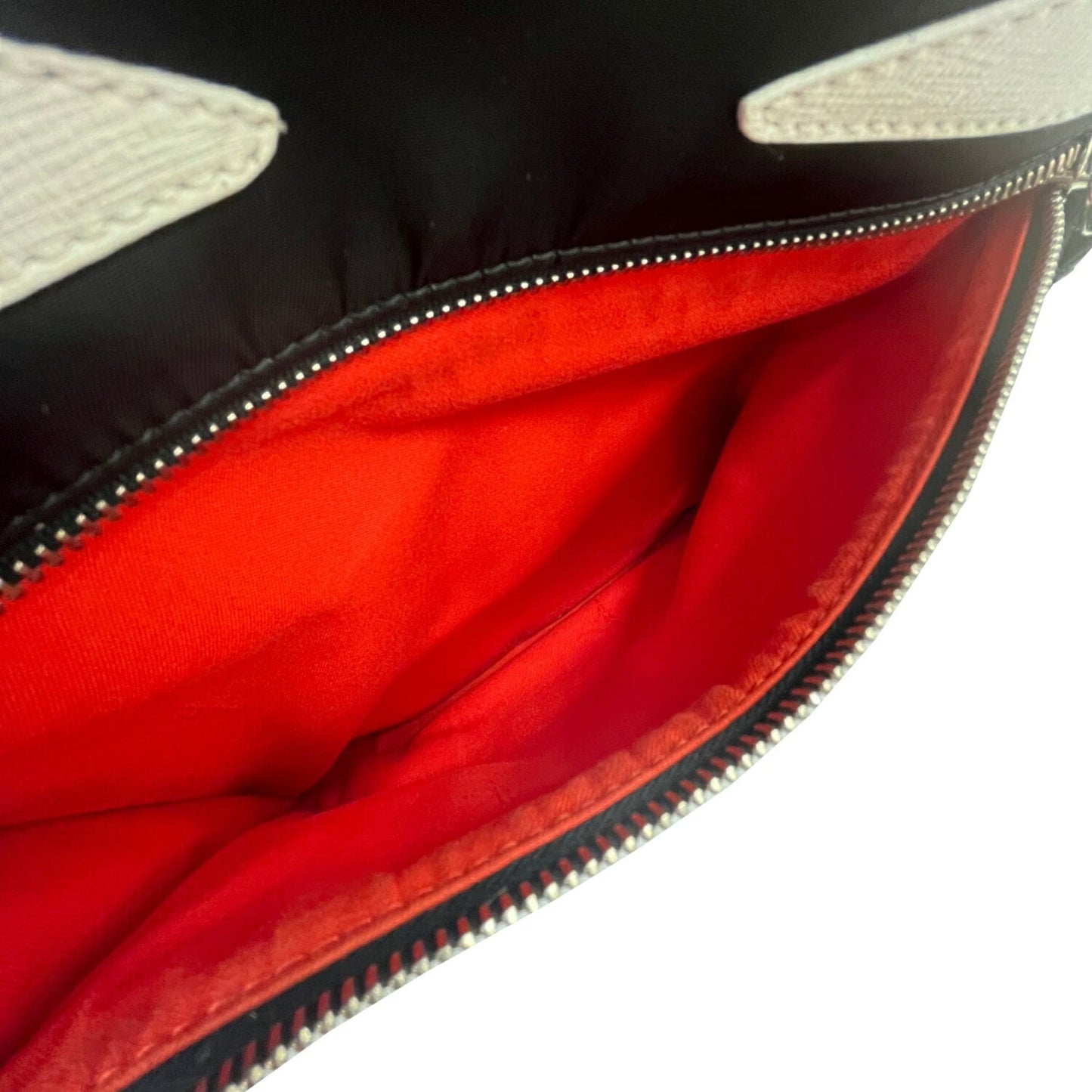 FENDI Monster Backpack 8BZ035 Nylon Leather Black Women's Men's