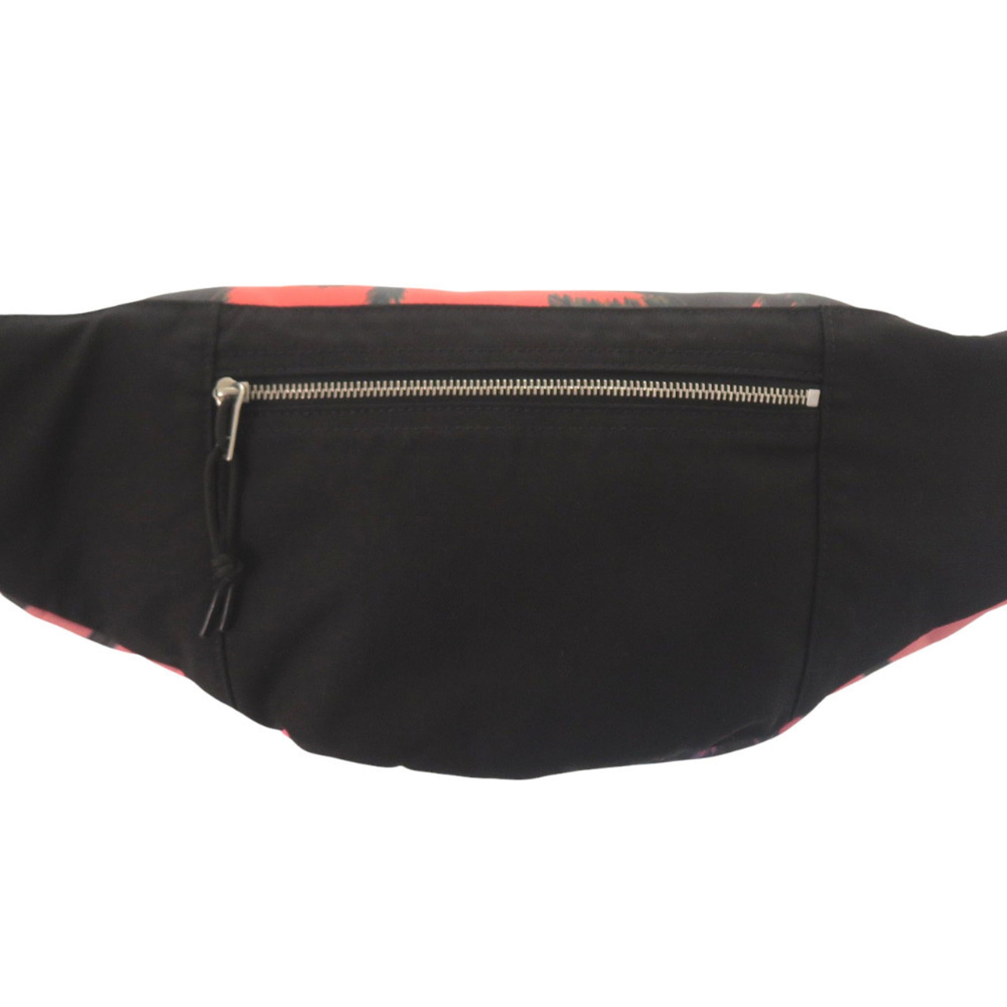 Excellent condition Saint Laurent Paris palm tree print 581375 nylon pink and orange body bag 0529