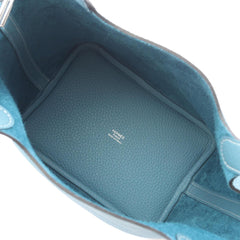 Hermes Picotin Lock PM New Blue Jean Handbag, Taurillon Clemence Leather, Women's — New - Store Return