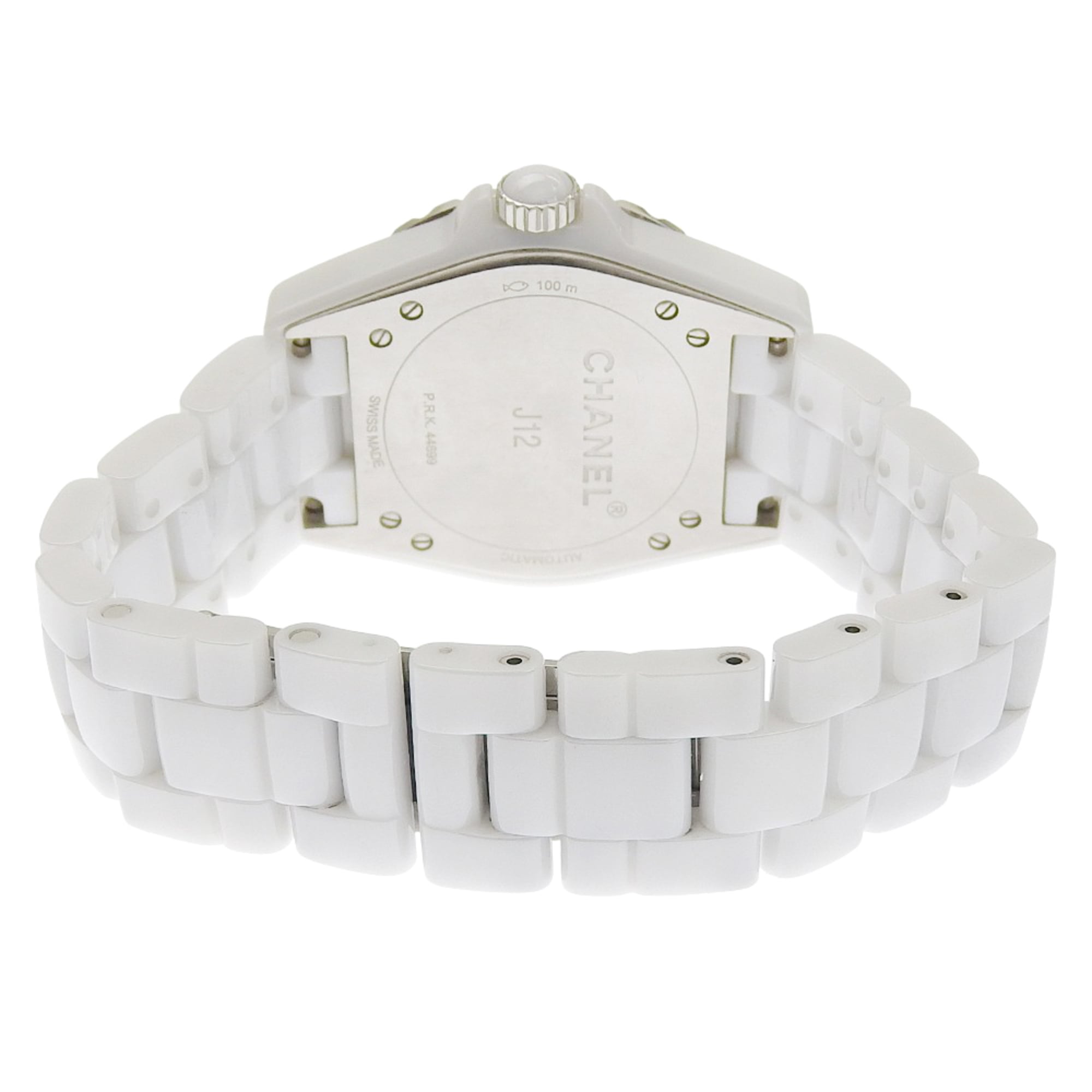 CHANEL J12 Watch, 11 Diamonds, Cal. 2895-2, H4345, White Ceramic with Automatic, Small Seconds, Dial, J12, Boys — Very Good