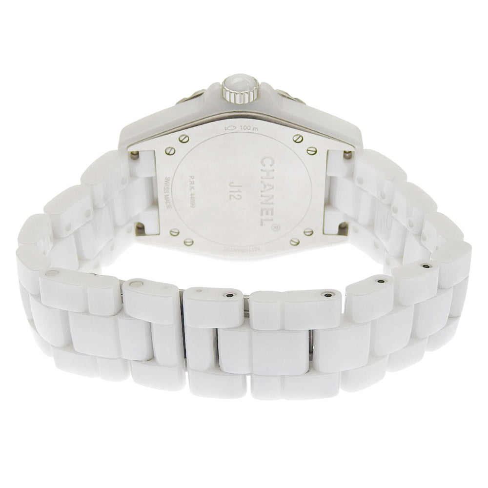 CHANEL J12 Watch, 11 Diamonds, Cal. 2895-2, H4345, White Ceramic with Automatic, Small Seconds, Dial, J12, Boys — Very Good