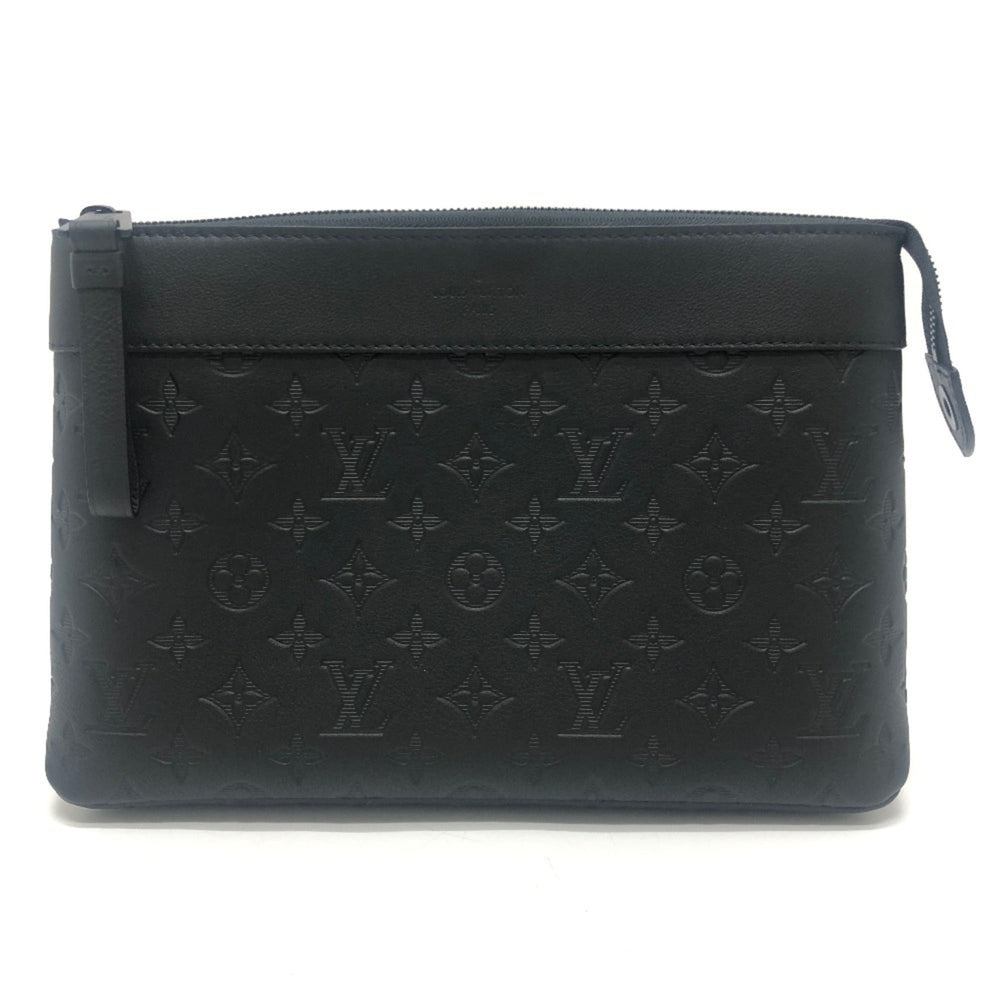 LOUIS VUITTON M82545 Pochette Voyage Souple Bag Clutch Second Men's Black — New