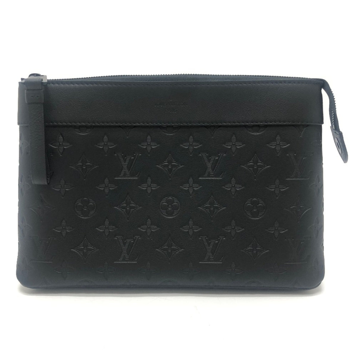 LOUIS VUITTON M82545 Pochette Voyage Souple Bag Clutch Second Men's Black — New