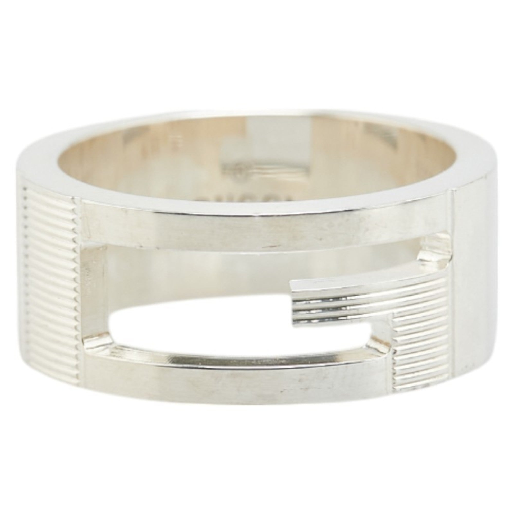 Gucci Cutout G Ring #11 SV925 Silver Women's GUCCI