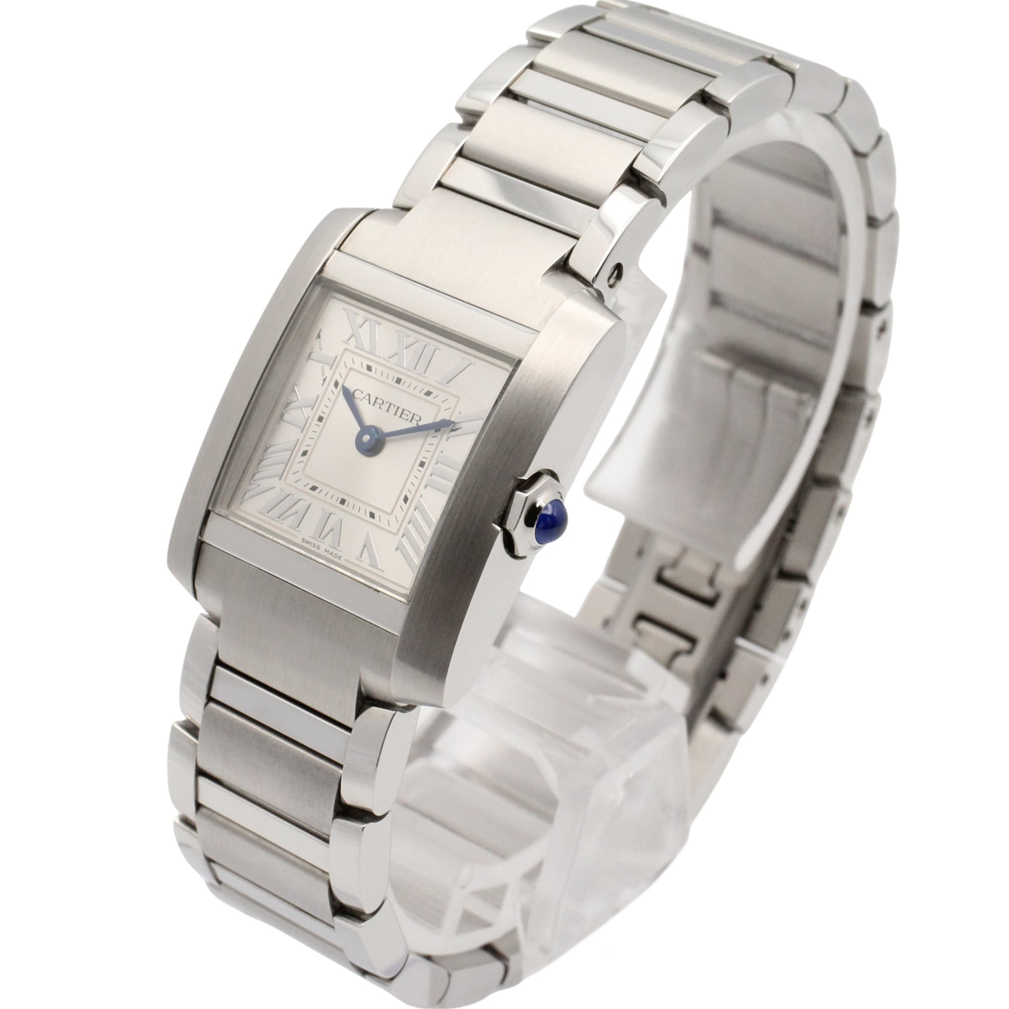 Cartier Tank Française SM Watch, Stainless Steel, Ladies, Silver Tone, WST0065 — Very Good