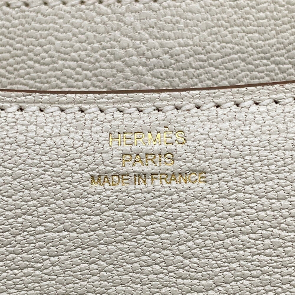 Hermes Mini Constance 3 Miroir Verso Mushroom Chai Chevre Mysore B stamp handbag women's HERMES — Like New