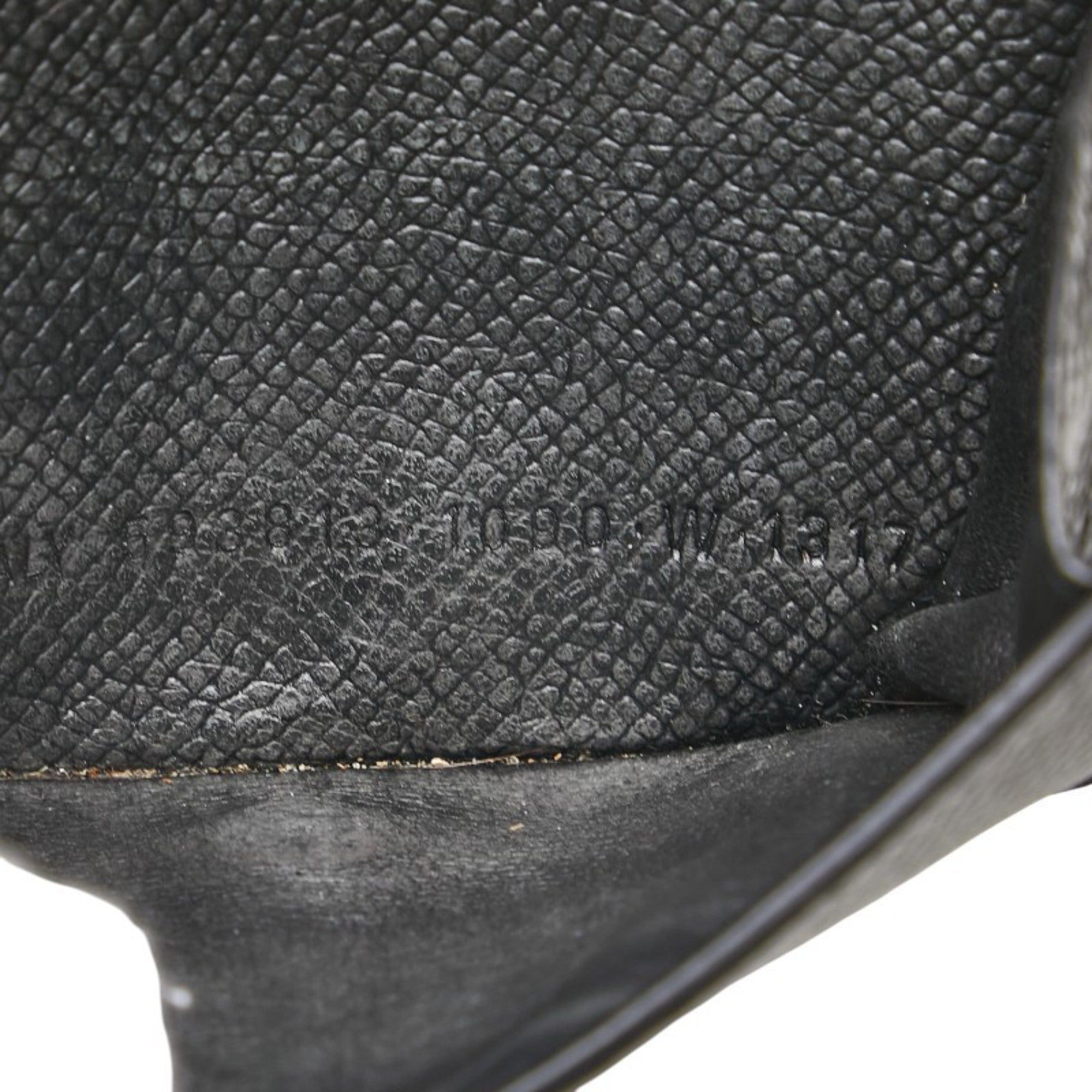 Balenciaga Logo Compact Trifold Wallet 593813 Black Leather Women's BALENCIAGA