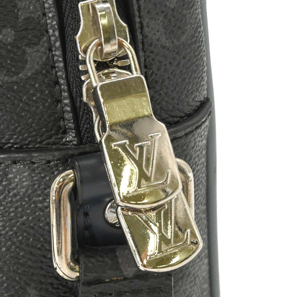 LOUIS VUITTON Louis Vuitton Danube PM Shoulder Bag Epi Monogram Eclipse Black Navy M53421 — Like New