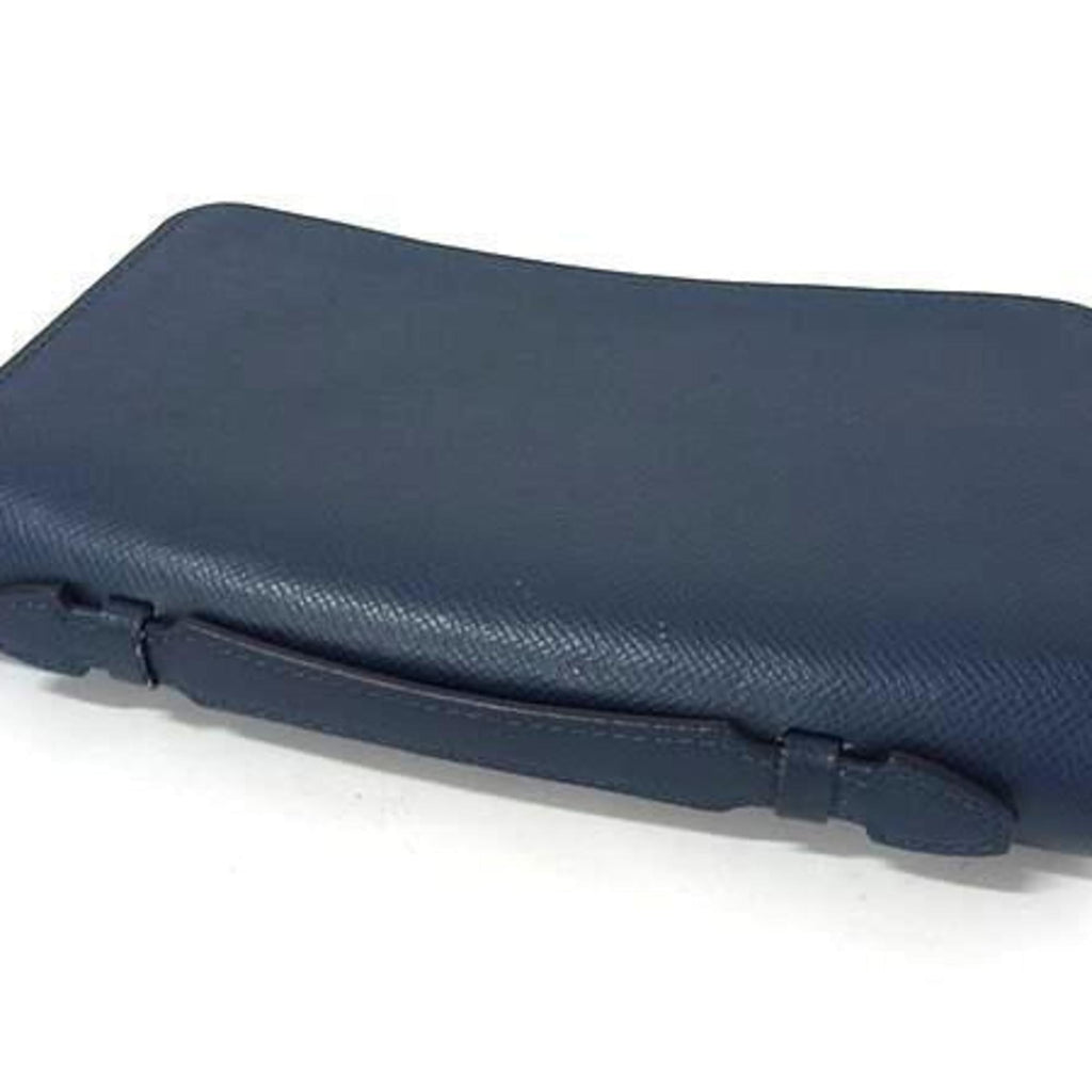 LOUIS VUITTON Zippy XL Wallet M44276 Blue Marine (Navy) Taiga Men's Round Long