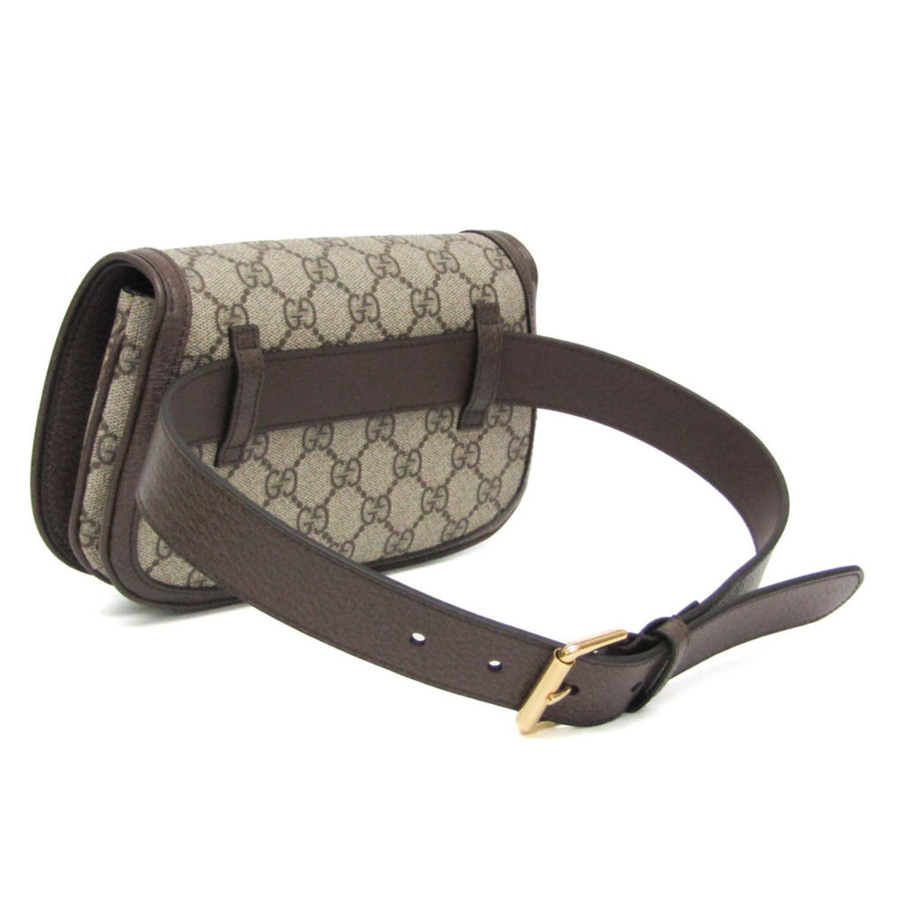 Gucci Blondie Belt Bag 703807 Women's GG Supreme,Leather Fanny Pack,Sling Bag Brown,Light Beige — Like New
