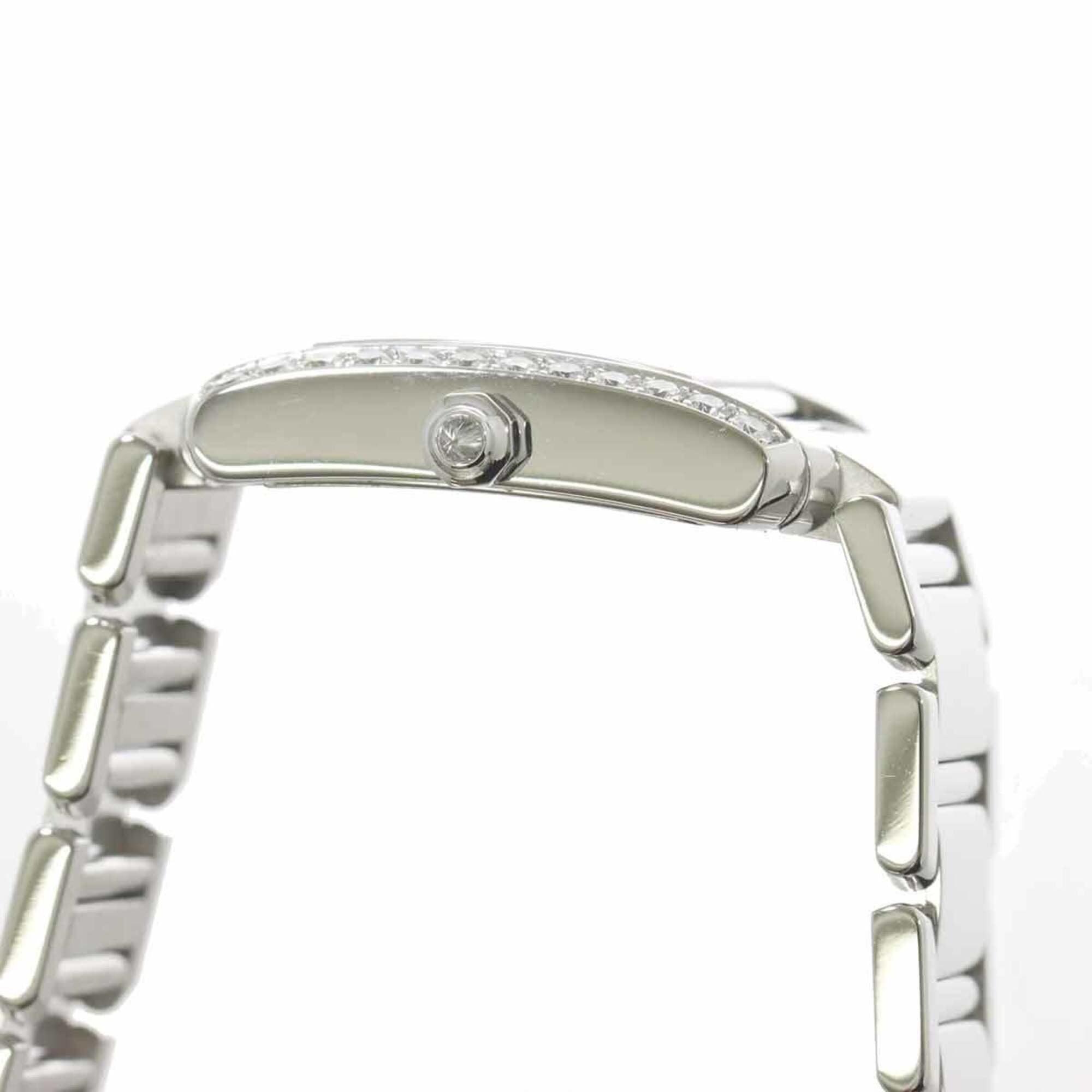 Cartier Tank Francaise SM WE1002S3 Ladies' Watch, Diamond Bezel, Ivory, 18K White Gold, Quartz — Like New