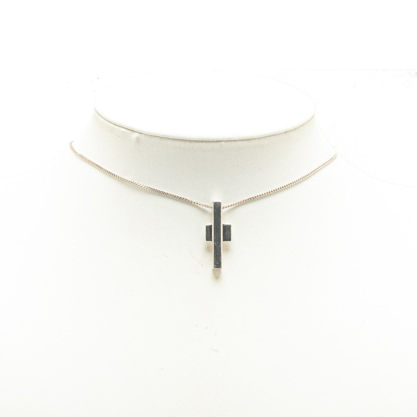 Gucci Cross Motif Necklace SV925 Silver Women's GUCCI