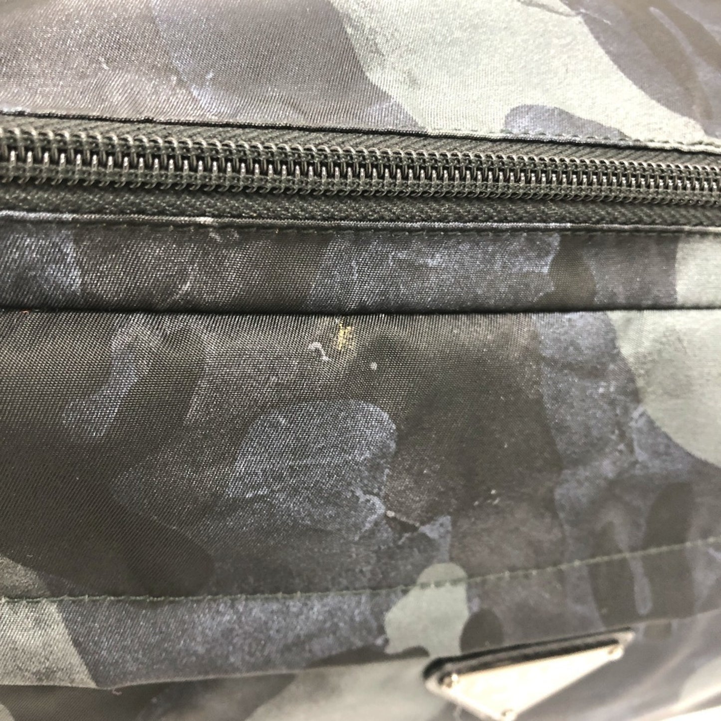 PRADA 2VH991 Triangle Logo Camouflage Crossbody Bag, Shoulder Body Nylon, Men's, Blue