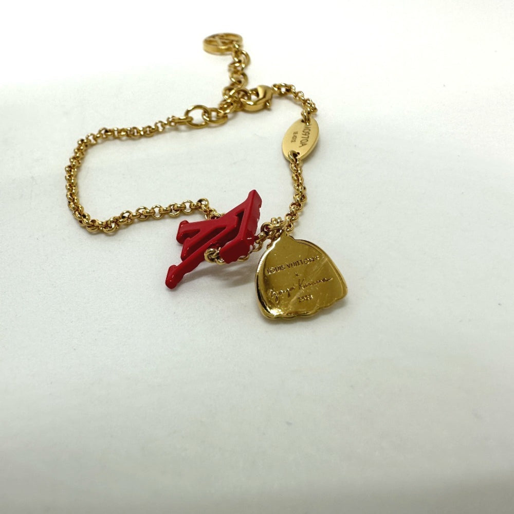 LOUIS VUITTON M0970A LV×YK Yayoi Kusama Collaboration Bracelet LV Iconic Infinity Dot Metal Women's Red — New - Store Return