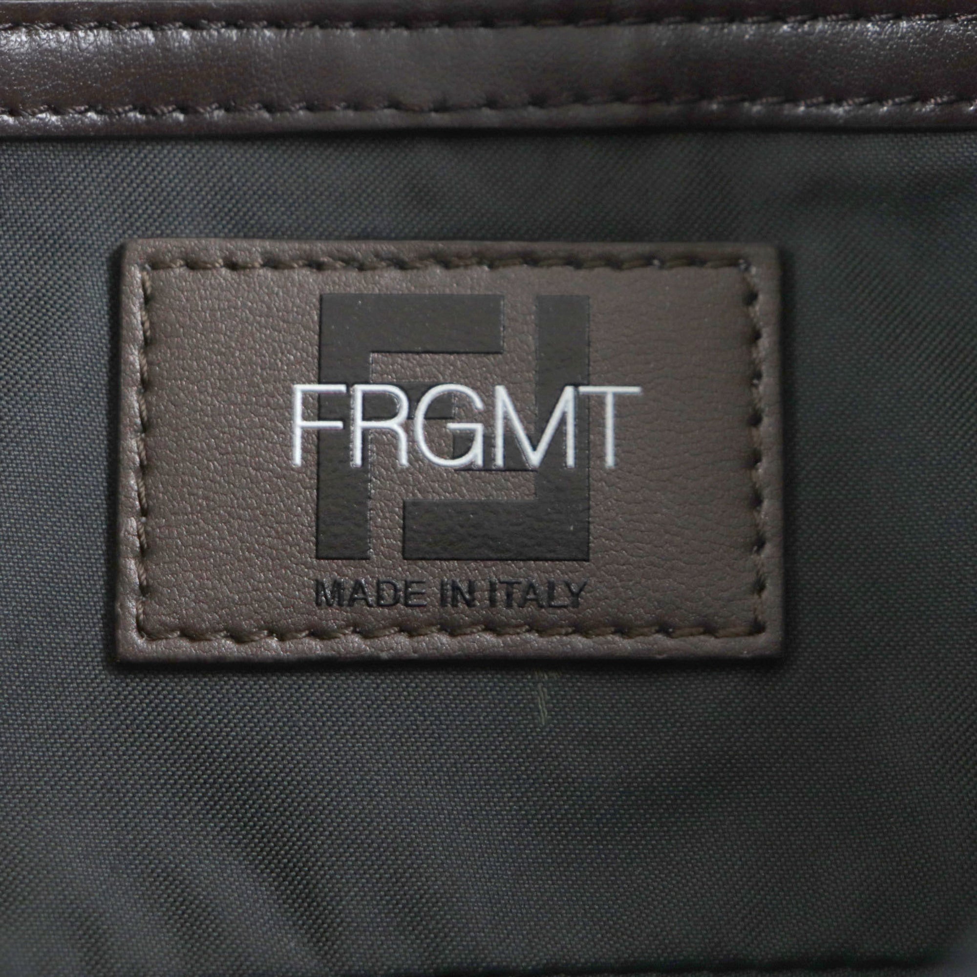 FENDI x FRAGMENT 8BH418 Zucca Baguette Foldable 3-Way Tote Canvas Shoulder Bag, Brown, with Dust Made in France, Men's — Like New